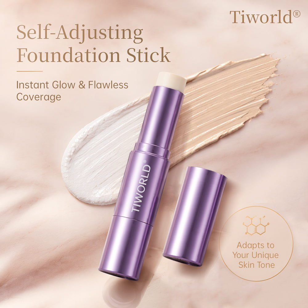 Tiworld® Smart Color-Changing Foundation Stick – The Instant Glow Stick for Mature Skin