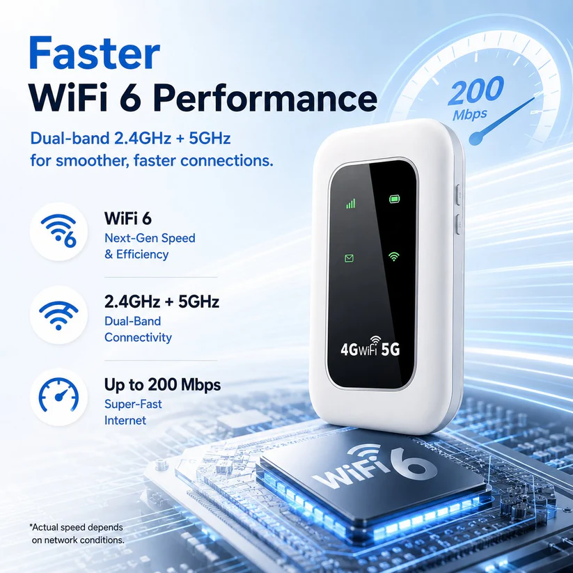 📶 2026 Pocket WiFi — Fast, Portable Internet for Travel, Work & Home Backup