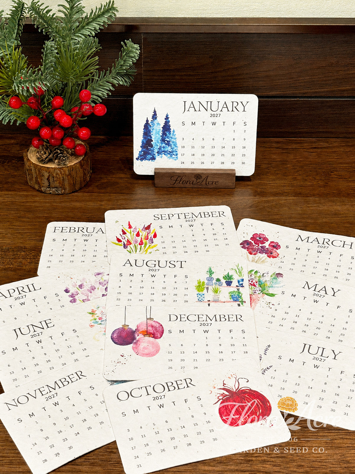 ✨Early Holiday Sale 45% OFF🌱Eco-Friendly Plantable “Timeless” Seed Calendar 2027