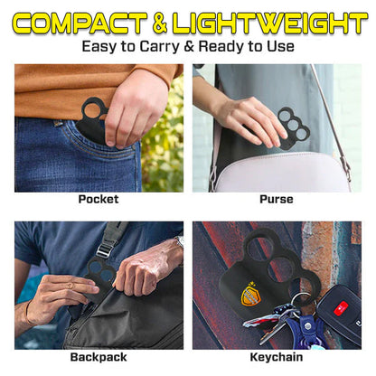 YAGOO™ 28,000,000V Knuckle Stun Ring with Bright Safety Light
