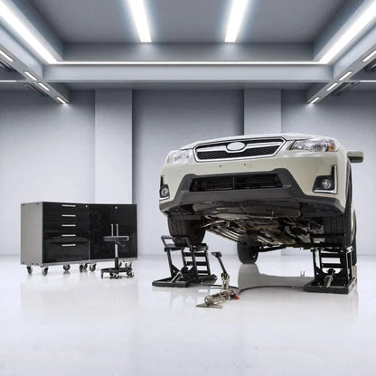 🎉Capacity Hydraulic Underbody Access Car Lift with Ramp（🛒Special Sale—Free Shipping）