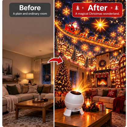 🛷Turn Any Room Into a Christmas Wonderland – Holiday Projection Night Light