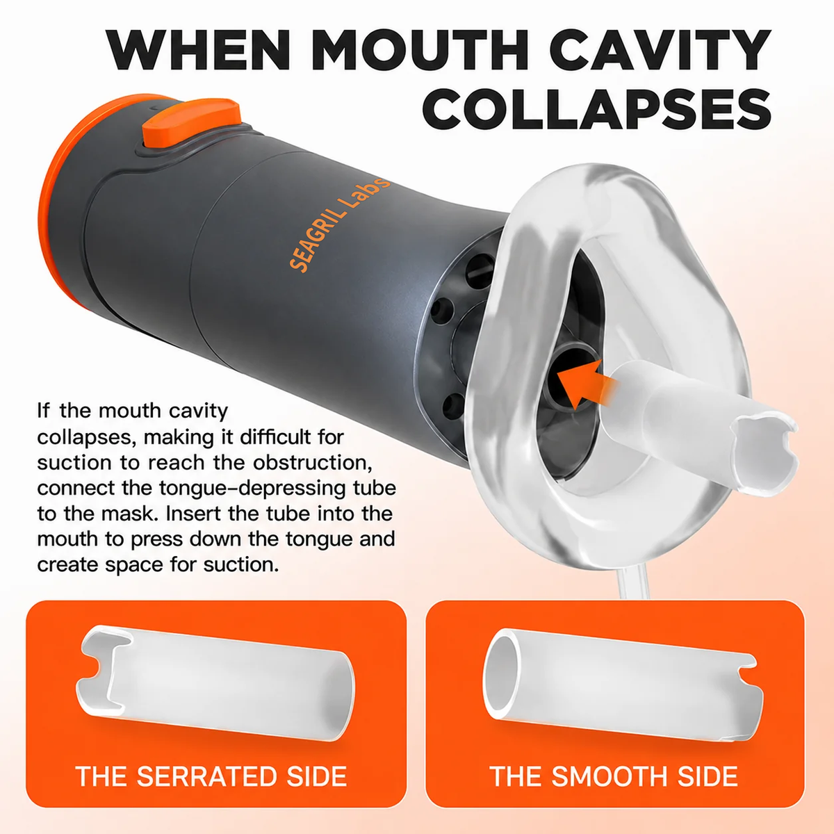 Portable Choking Rescue Device with 3 Masks